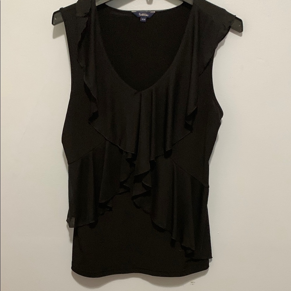 Reitmans, black sleeveless medium top